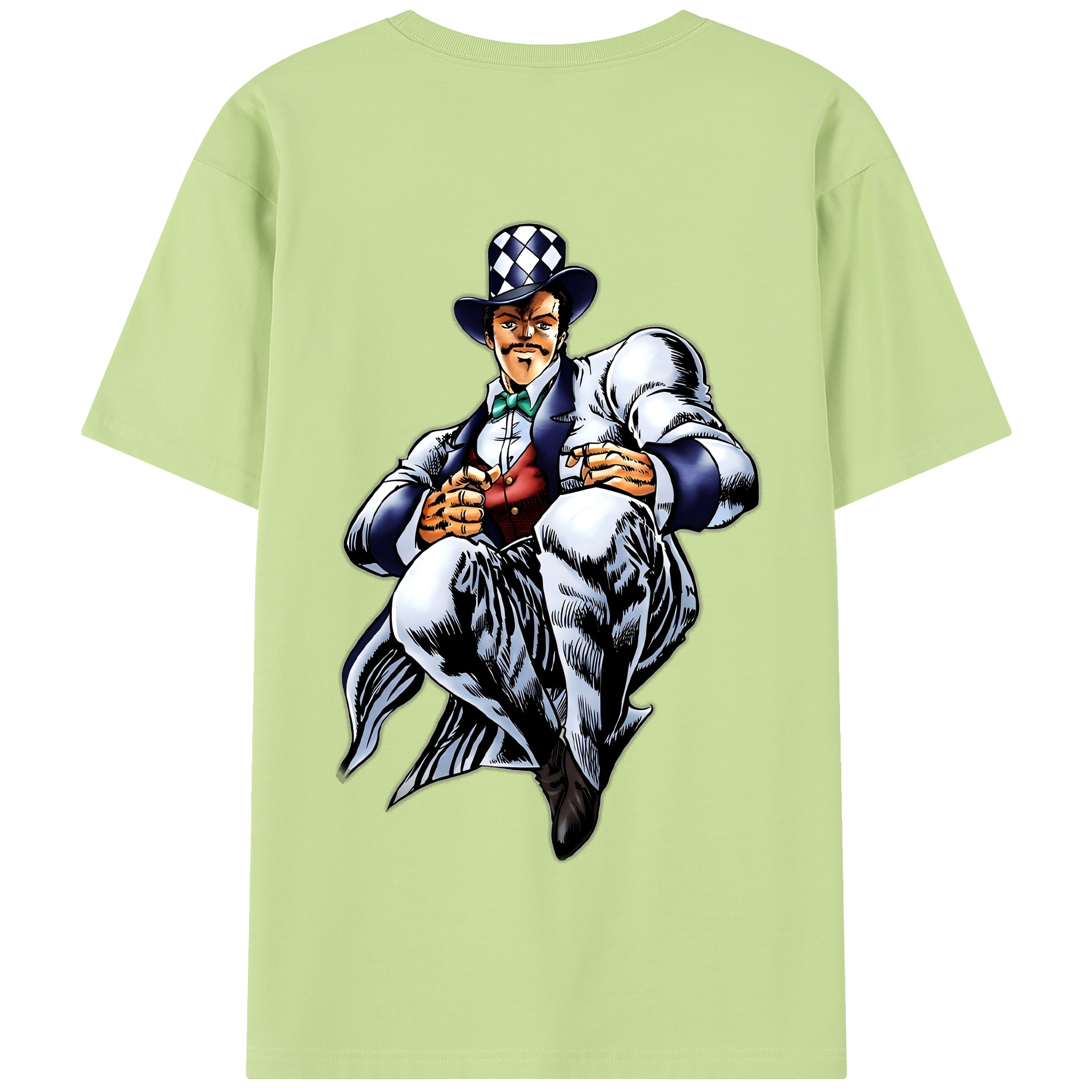 （画像用） ジョジョの奇妙な冒険 ウィル?アントニオ?ツェペリ JoJo's Bizarre Adventure Will Anthonio Zeppeli 綿100％半袖Tシャツ（背面プリント）